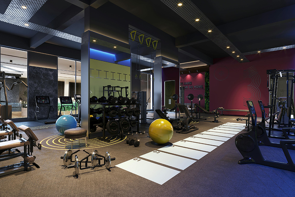 colorful gym