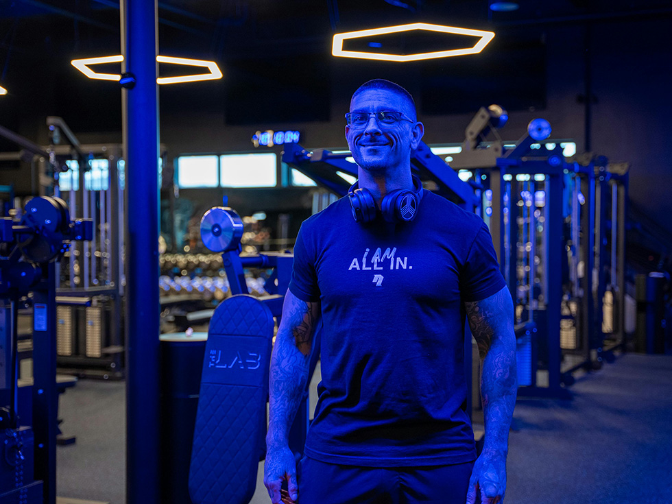 man in gym